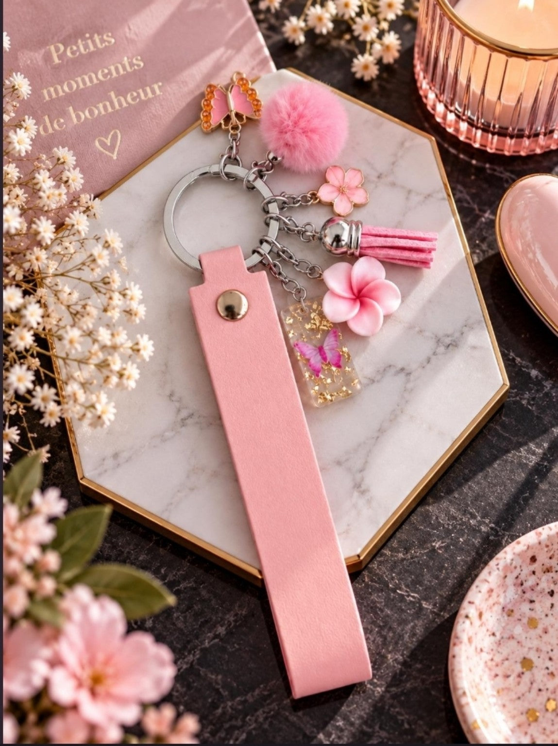 porte-clés rose